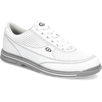 Dexter Mens Turbo Pro White Grey Bowling Shoes - BowlersParadise.com