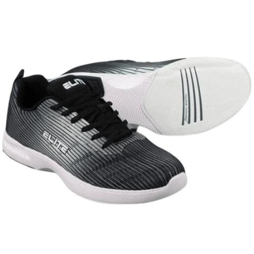 ELITE Men's Wave Black/Grey Bowling Shoes
