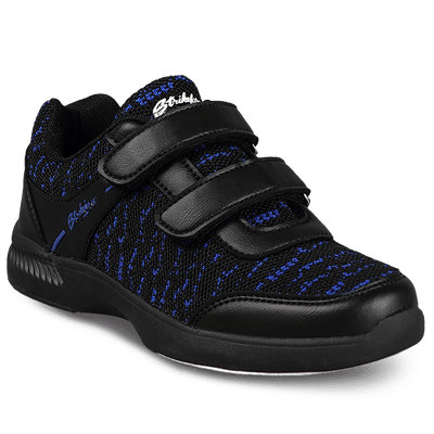 KR Strikeforce Youth Flyer Mesh Lite Velcro Black Royal Bowling Shoes