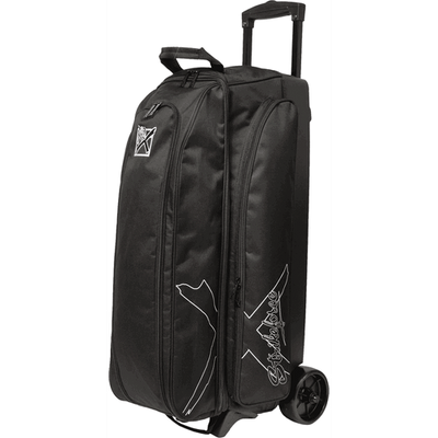 KR Strikeforce Hybrid X Triple Roller Black Bowling Bag - BowlersParadise.com