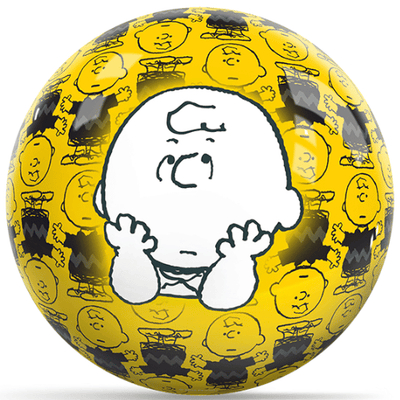 OnTheBallBowling Charlie Brown Bowling Ball – Peanuts Yellow Character Pattern
