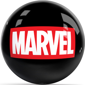 OnTheBallBowling Marvel Classic Logo Black Undrilled Bowling Ball
