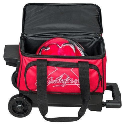 KR Strikeforce Hybrid Black Red Single Roller Bowling Bag.