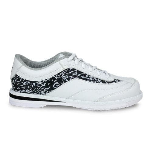 Brunswick Womens Intrigue White Black Right Hand Bowling Shoes.
