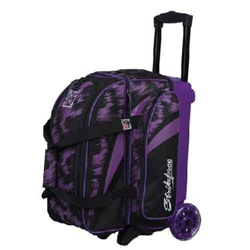 KR Cruiser Scratch Double Roller Purple Bowling Bag.