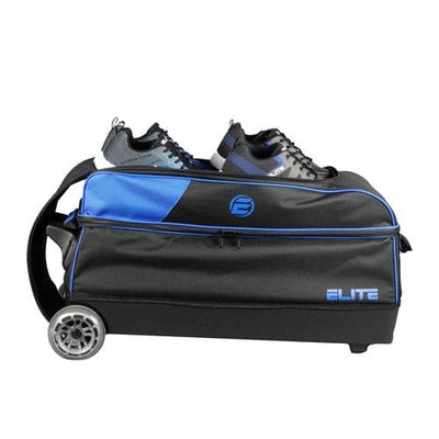 Elite Basic Triple Roller Black Bowling Bag.