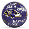 OnTheBallBowling NFL Graffiti Baltimore Ravens Undrilled Polyester Bowling Ball