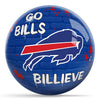OnTheBallBowling NFL Graffiti Buffalo Bills Undrilled Polyester Bowling Ball