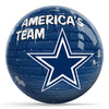 OnTheBallBowling NFL Graffiti Dallas Cowboys Undrilled Polyester Bowling Ball