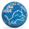 OnTheBallBowling NFL Graffiti Detroit Lions Undrilled Polyester Bowling Ball