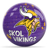 OnTheBallBowling NFL Graffiti Minnesota Vikings Undrilled Polyester Bowling Ball