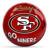 OnTheBallBowling NFL Graffiti San Francisco 49ers Undrilled Polyester Bowling Ball