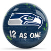 OnTheBallBowling NFL Graffiti Seattle Seahawks Undrilled Polyester Bowling Ball