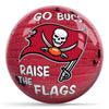 OnTheBallBowling NFL Graffiti Tampa Bay Buccaneers Undrilled Polyester Bowling Ball