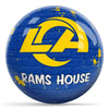 OnTheBallBowling NFL Graffiti Los Angeles Rams Undrilled Polyester Bowling Ball