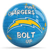 OnTheBallBowling NFL Graffiti Los Angeles Chargers Undrilled Polyester Bowling Ball