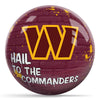 OnTheBallBowling NFL Graffiti Washington Commanders Undrilled Polyester Bowling Ball