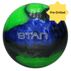 PRE-DRILLED ELITE Star Blue/Green/Black Bowling Ball