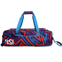 BSI Clear Top 3 Ball Tote Teal/Purple/Red Bowling Bag