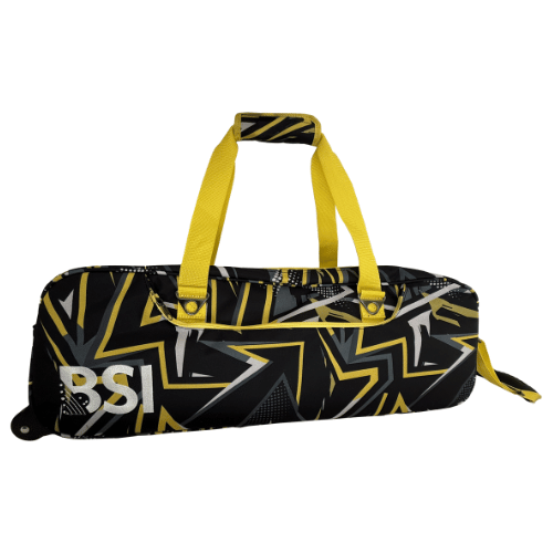 BSI Clear Top 3 Ball Tote Yellow/Black Bowling Bag