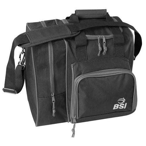 BSI Deluxe Single Tote Bowling Bag Black - BowlersParadise.com