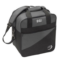 BSI Solar III Single Tote Bowling Bag Charcoal Black - BowlersParadise.com