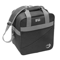 BSI Solar III Single Tote Bowling Bag Grey Black - BowlersParadise.com