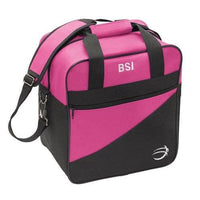 BSI Solar III Single Tote Bowling Bag Pink Black - BowlersParadise.com