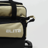 ELITE Deluxe Double Roller Bowling Bag Sand/Black - BowlersParadise.com