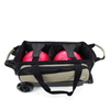 ELITE Deluxe Double Roller Bowling Bag Sand/Black - BowlersParadise.com