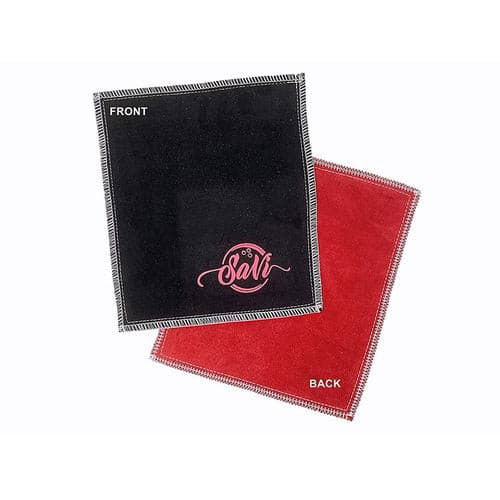 SaVi Bowling Leather Shammy Pad Pink/Black - BowlersParadise.com