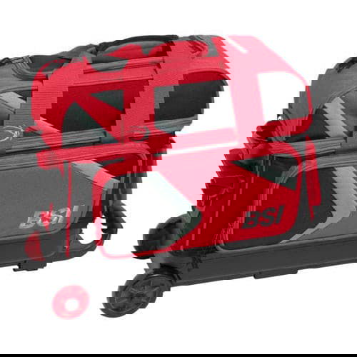 BSI Dash Double Roller Red/Black Bowling Bag - BowlersParadise.com
