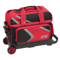 BSI Dash Double Roller Red/Black Bowling Bag - BowlersParadise.com