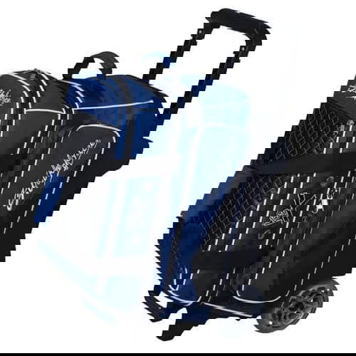 KR Royal Flush Double Ball Roller Royal/Black Bowling Bag - BowlersParadise.com
