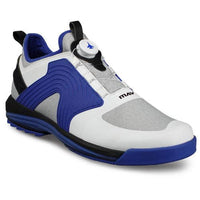 KR Strikeforce Maverick FT White/Blue/Black Right Hand High Performance Men's Bowling Shoes - BowlersParadise.com