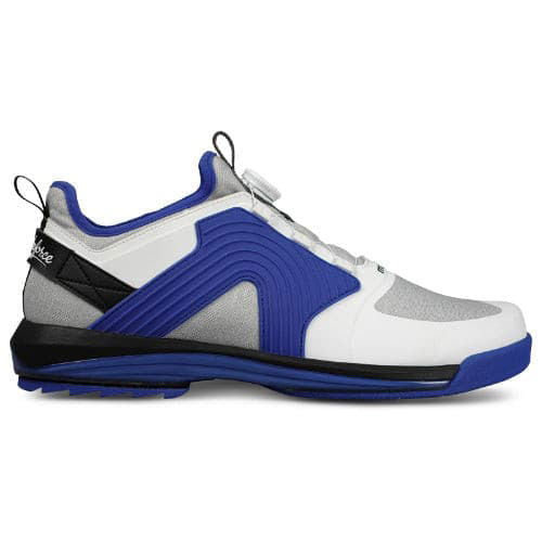 KR Strikeforce Maverick FT White/Blue/Black Right Hand High Performance Men's Bowling Shoes - BowlersParadise.com