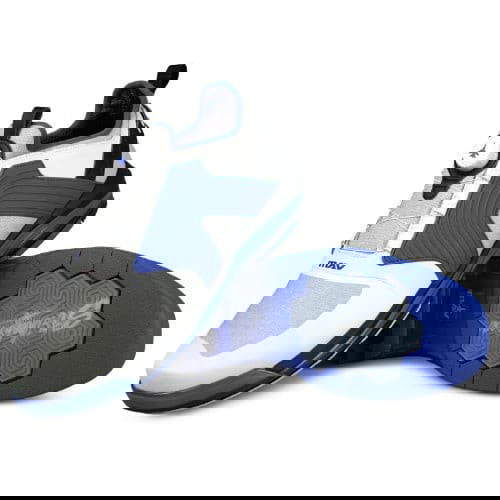 KR Strikeforce Maverick FT White/Blue/Black Right Hand High Performance Men's Bowling Shoes - BowlersParadise.com