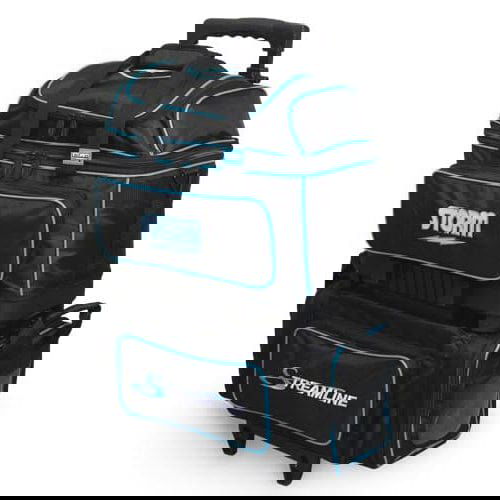 Storm Streamline 4 Ball Roller Black/Blue Bowling Bag - BowlersParadise.com