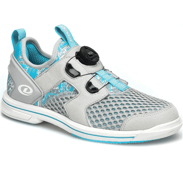 Dexter Women’s DexLite Pro BOA Light Grey/Blue Right Hand Bowling Shoes - BowlersParadise.com