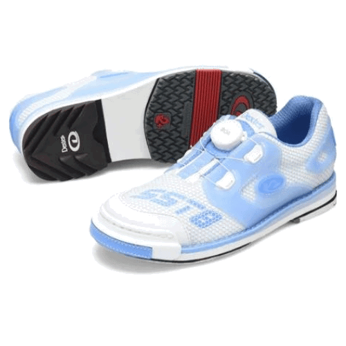Dexter Womens SST 8 Power Frame BOA White/ Blue Right or Left Hand Bowling Shoes - BowlersParadise.com