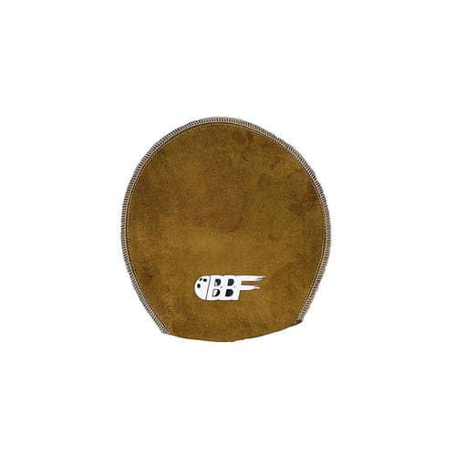 Bowlingballfactory.com Deluxe Brown Leather Bowling Shammy Pad Mitt - BowlersParadise.com