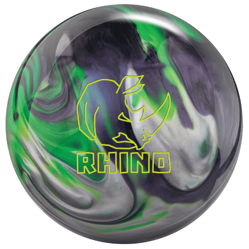 Brunswick Rhino Carbon/ Lime/ Silver Bowling Ball