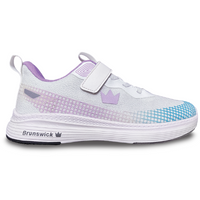 Brunswick Strike Zone Youth White/Teal Bowling Shoes