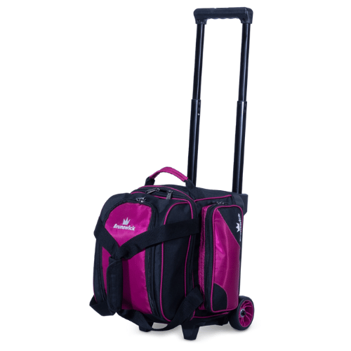 Brunswick Zone Single Roller Raspberry Bowling Bag