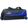 Brunswick Punisher Plus 3 Ball Triple Tote Black/Blue Bowling Bag