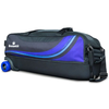 Brunswick Punisher Plus 3 Ball Triple Tote Black/Blue Bowling Bag