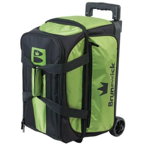 Brunswick Blitz Double Roller Lime Bowling Bag - BowlersParadise.com