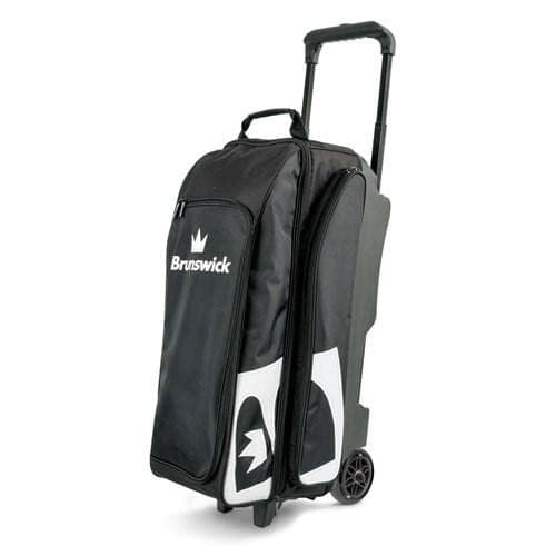 Brunswick Blitz Triple Roller Black Bowling Bag - BowlersParadise.com