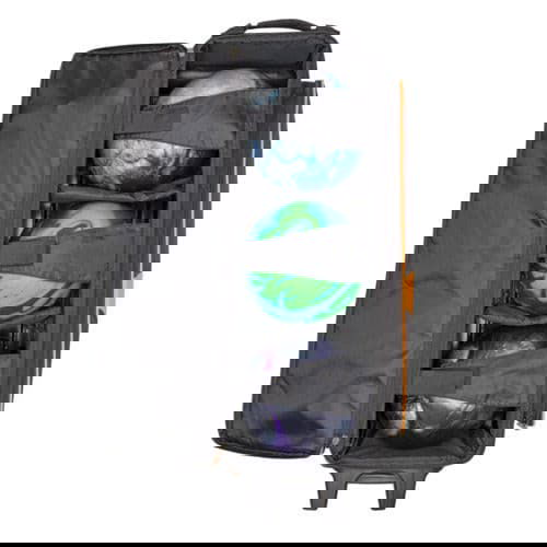 Brunswick Blitz Triple Roller Black Purple Bowling Bag - BowlersParadise.com