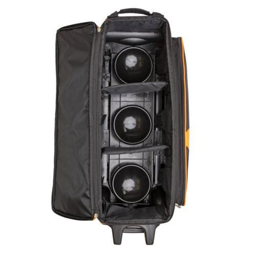 Brunswick Blitz Triple Roller Black Purple Bowling Bag - BowlersParadise.com